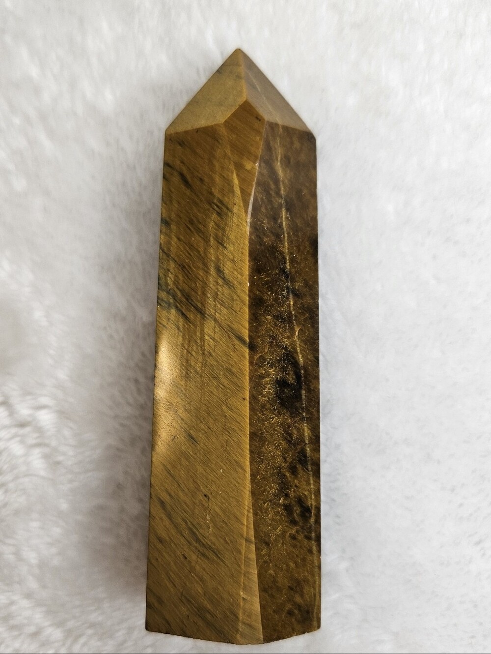 4" Polished Tiger's Eye Crystal Tower